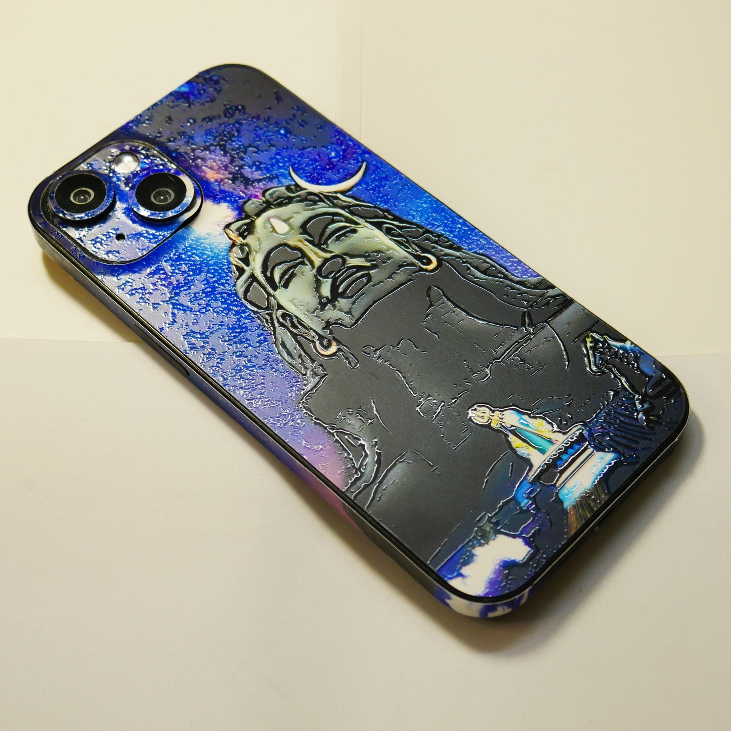 EMBOSSED SHIVA STATUE SKIN