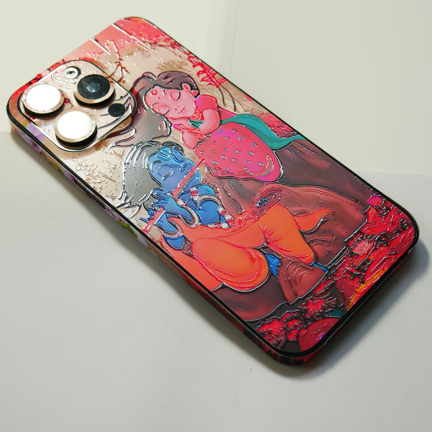 ENGRAVED RADHA KRISHNA ART SKIN