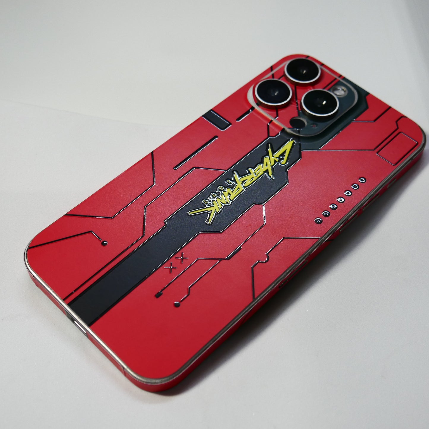 CYBERPUNK RED EMBOSSED SKIN