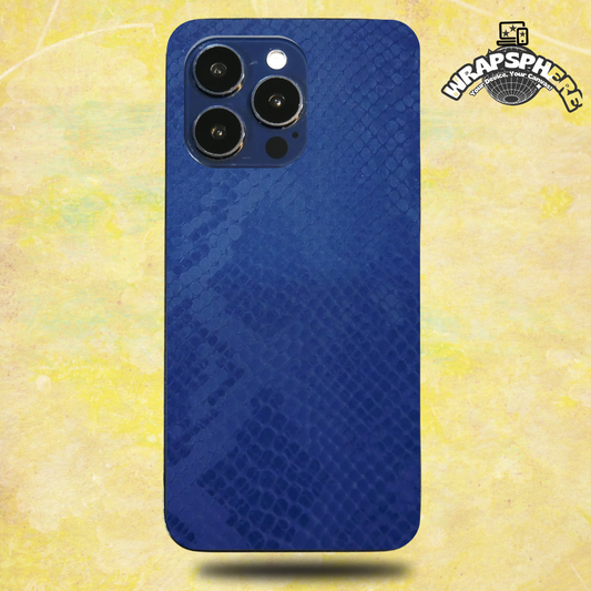 BLUE PYTHON EMBOSSED 3M SKIN